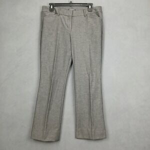Express Editor Dress Pants Womens 8S Gray Bootcut Flat Front Business Career